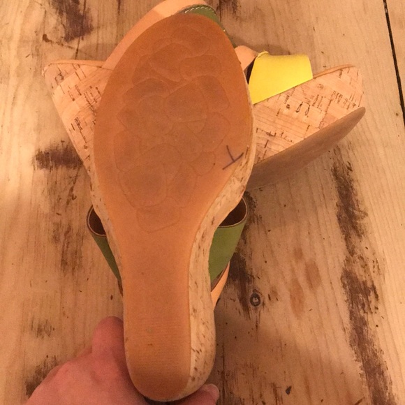 Kork Ease Leather Wedge Sandals - Picture 3 of 4